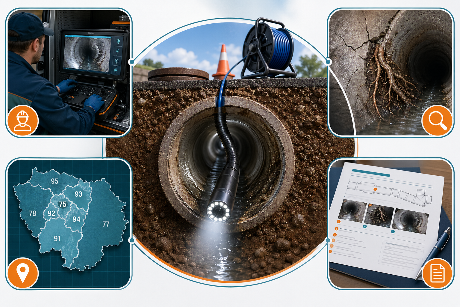 Inspection caméra canalisation