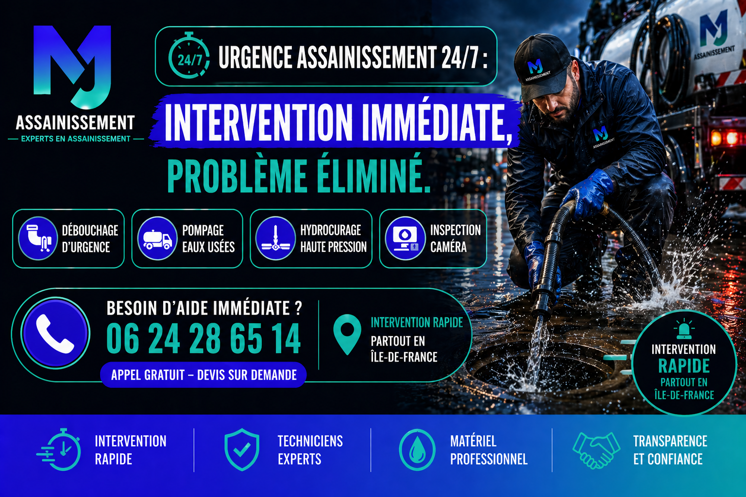 Demande de devis - MJ Assainissement